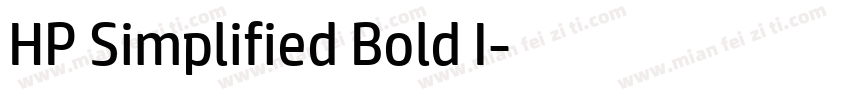 HP Simplified Bold I字体转换